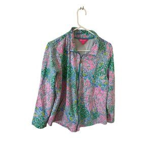 Liilly Pulitzer Women's Leona Multii Star Gazer Zip Up Jacket - XL